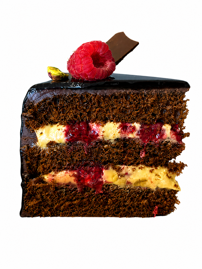 Fathers Day - Chocolate Raspberry and Pistachio Cream Cake