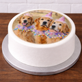 Round Photo Cake