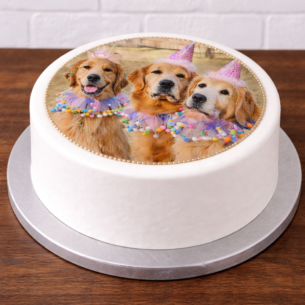 Round Photo Cake