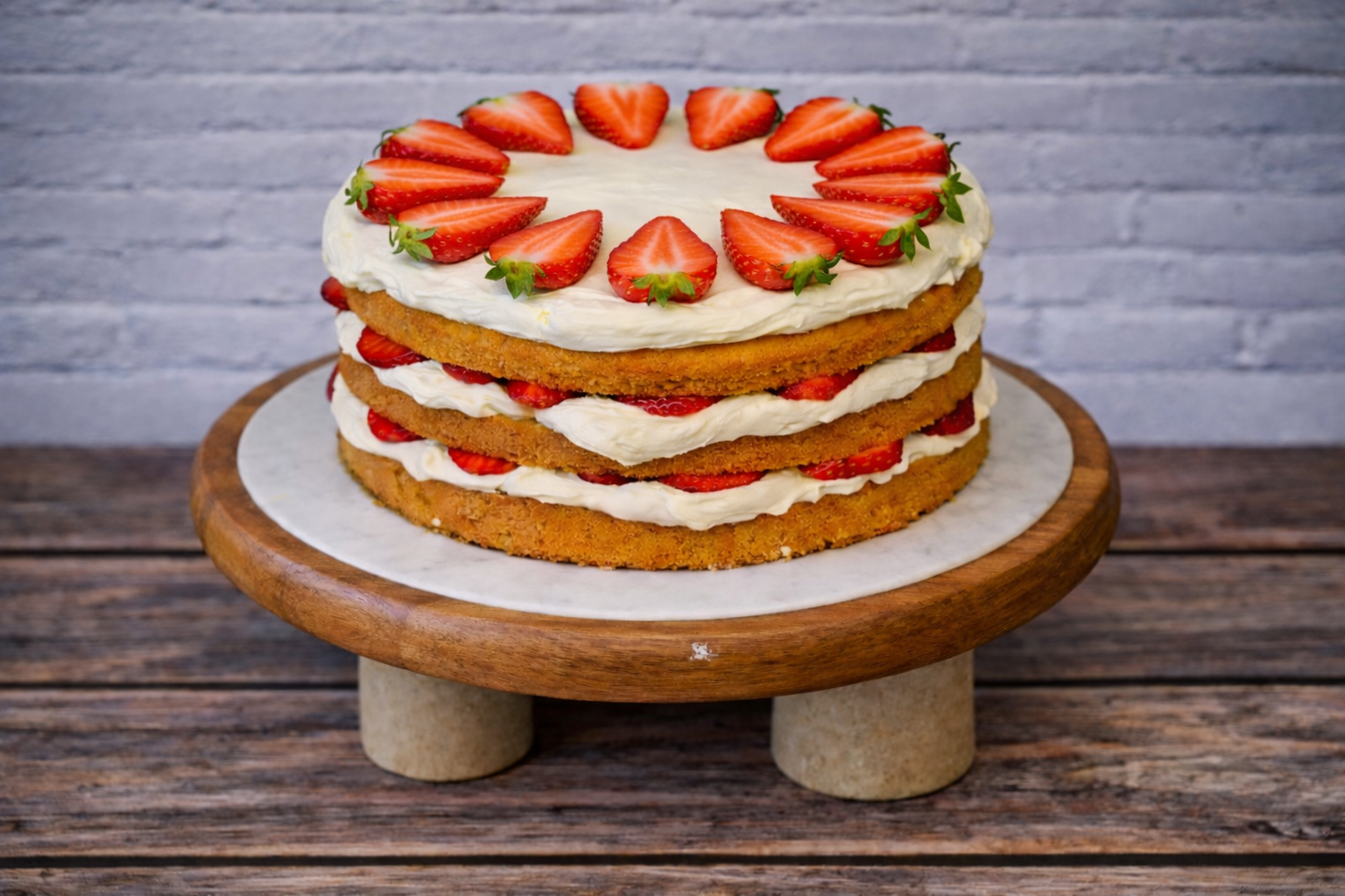 Strawberry Sponge Cake