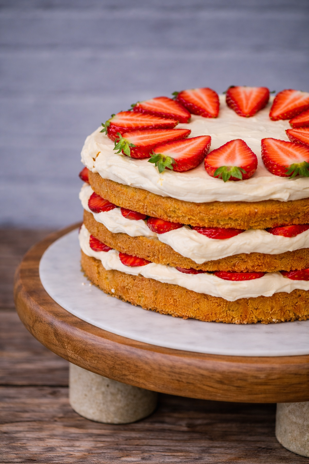 Strawberry Sponge Cake